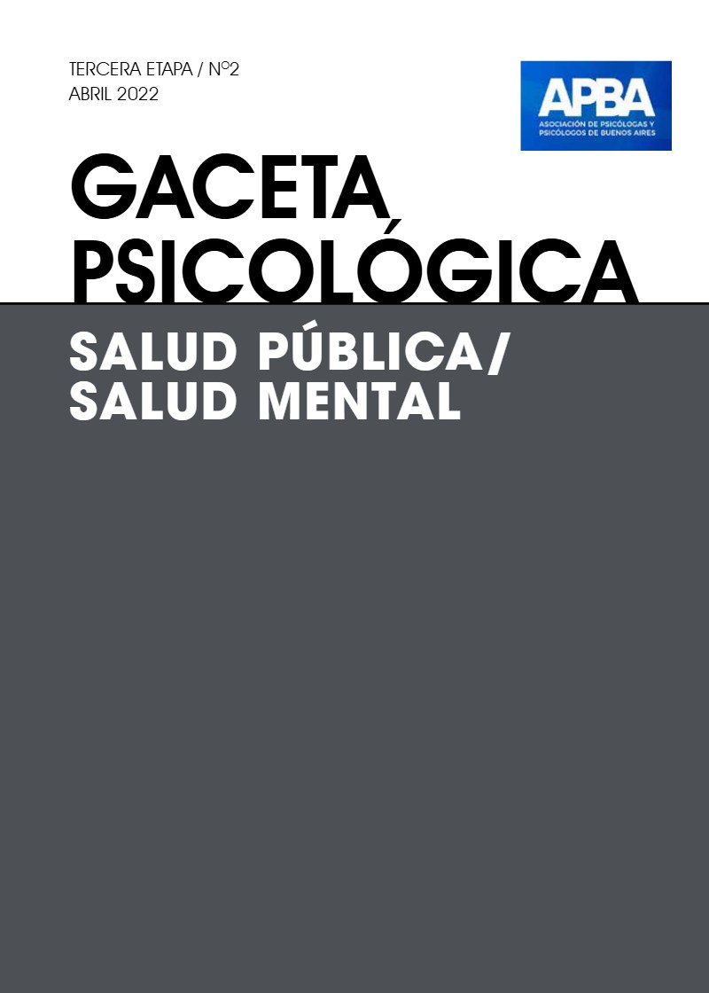 Portada Gaceta Psicológica N° 2 — Articulaciones y tensiones en tiempos inciertos